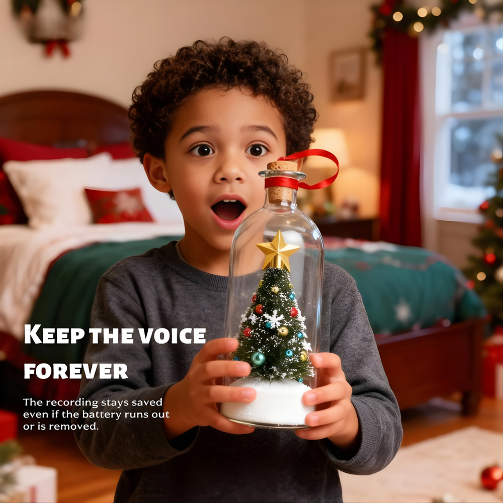 Voice in a Bottle Christmas Ornament